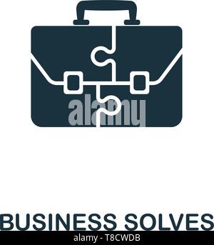 Business löst Symbol. Kreative element Design aus Business Strategie icons Collection. Pixel Perfect Business löst Symbol für Web Design, Apps,-Softw. Stock Vektor