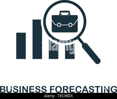 Business Forecasting Symbol. Kreative element Design aus Business Strategie icons Collection. Pixel Perfect Business Forecasting Symbol für Web Design, Ap Stock Vektor