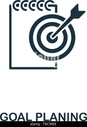 Ziel der Planung Symbol. Kreative element Design aus Business Strategie icons Collection. Pixel Perfect Ziel Planung Symbol für Web Design, Anwendungen, Software, Stock Vektor