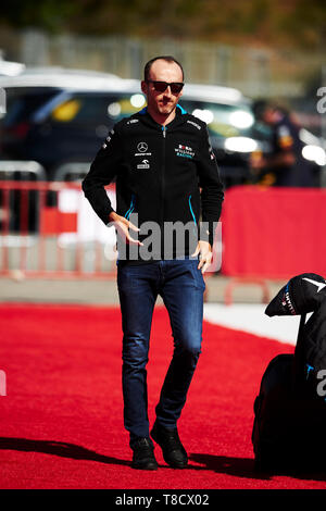12. Mai 2019, Circuit de Barcelona-Catalunya, Barcelona, Spanien; Formel 1 Grand Prix von Spanien, Race Day; Robert Kubica des Williams Teams kommt, um den Kreislauf vor dem Formel 1 Grand Prix Credit: Pablo Guillen/Alamy Stockfoto
