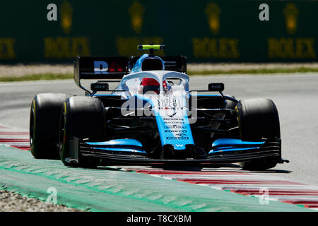 12. Mai 2019, Circuit de Barcelona-Catalunya, Barcelona, Spanien; Formel 1 Grand Prix von Spanien, Race Day; Robert Kubica des Williams Team in Aktion während des Grand Prix von Spanien Quelle: Pablo Guillen/Alamy Stockfoto