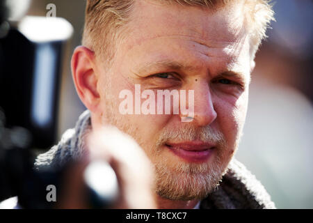 12. Mai 2019, Circuit de Barcelona-Catalunya, Barcelona, Spanien; Formel 1 Grand Prix von Spanien, Race Day; Portrait nach dem Rennen von Kevin Magnussen der Haas Team im Fahrerlager der Rennstrecke Circuit de Catalunya Credit: Pablo Guillen/Alamy Stockfoto