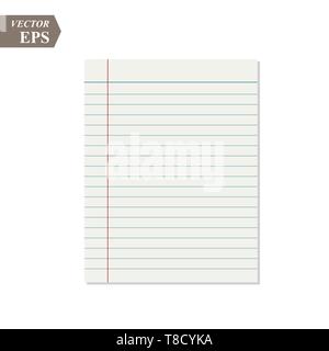 Notebook mit Foto und auf weißem Hintergrund eps 10. Stock Vektor