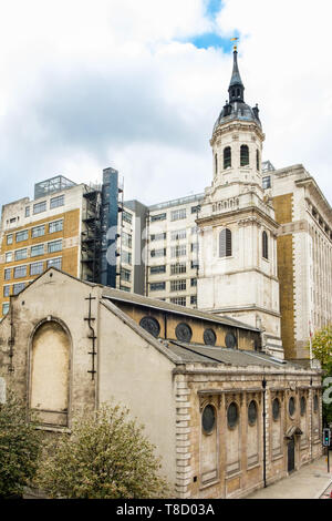 Pfarr- und Wallfahrtskirche des Hl. Magnus, der Märtyrer, Lower Thames Street, London Stockfoto