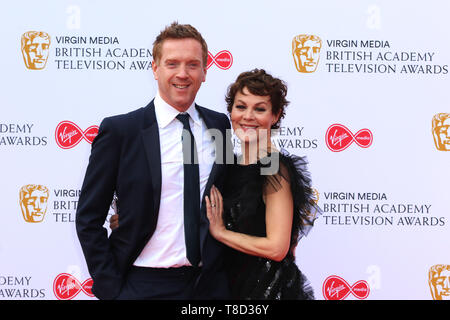 Damian Lewis und Helen McCrory, Virgin Media British Academy Award (BAFTA) Fernsehen, Royal Festival Hall, London, UK, 12. Mai 2019, Foto von Richard Stockfoto