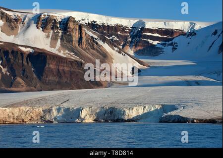 Grönland, Nordwestküste, Murchison Sound im Norden von Baffin Bay, die kissel Gletscher auf Kiatak (Northumberland Insel) Stockfoto