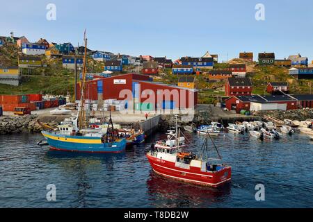 Grönland, Westküste, Baffin Bay, Upernavik port Stockfoto
