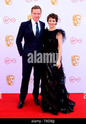 Damian Lewis und Helen McCrory an der Virgin Media BAFTA TV Award, in der Royal Festival Hall in London statt. Stockfoto