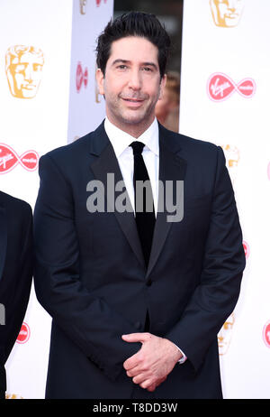 David Schwimmer an der Virgin Media BAFTA TV Award, in der Royal Festival Hall in London statt. Stockfoto