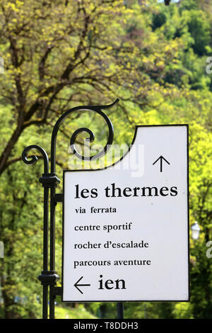 Les Thermes de Saint-Gervais. Saint-Gervais-les-Bains. Haute-Savoie. Auvergne-Rhône-Alpes. Frankreich. Europa. Stockfoto