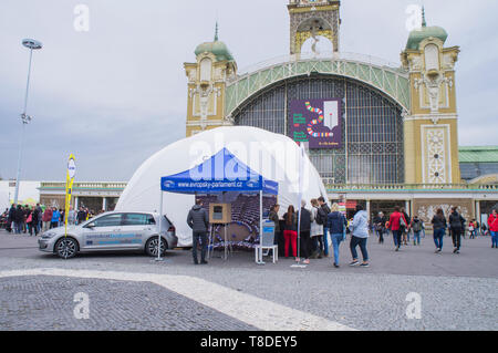 CAFE EUROPE steht auf der 25. Internationalen Buchmesse und dem literarischen Festival Book World Prag 2019, Tschechische Republik, 11. Mai 2019. (CTK-Foto/Lib Stockfoto