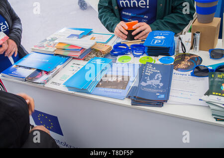 CAFE EUROPE steht auf der 25. Internationalen Buchmesse und dem literarischen Festival Book World Prag 2019, Tschechische Republik, 11. Mai 2019. (CTK-Foto/Lib Stockfoto