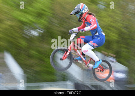 12. Mai 2019 Papendal, den Niederlanden UCI BMX Supercross World Cup Merel Smulders BMX UCI World Cup Supercross Papendal 2019 Stockfoto