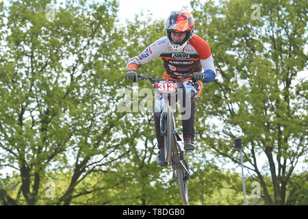 12. Mai 2019 Papendal, den Niederlanden UCI BMX Supercross World Cup Niek Kimmann BMX UCI World Cup Supercross Papendal 2019 Stockfoto