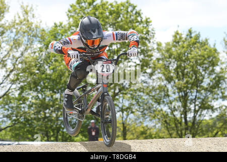 12. Mai 2019 Papendal, den Niederlanden UCI BMX Supercross World Cup Ruby Huisman BMX UCI World Cup Supercross Papendal 2019 Stockfoto