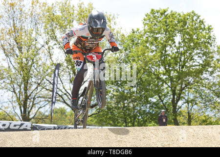 12. Mai 2019 Papendal, den Niederlanden UCI BMX Supercross World Cup Judy Baauw BMX UCI World Cup Supercross Papendal 2019 Stockfoto