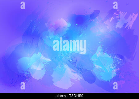 Kosmische dynamischen Hintergrund in blau und lila Farben. Abstrakte Element der Gestaltung, Poster Stockfoto
