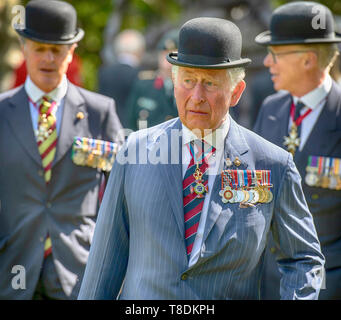 Hyde Park, London, UK. 12. Mai 2019. Seine Königliche Hoheit der Prinz von Wales besucht die kombinierten Kavallerie Alte Kameraden Verband jährliche Parade und Service. Stockfoto