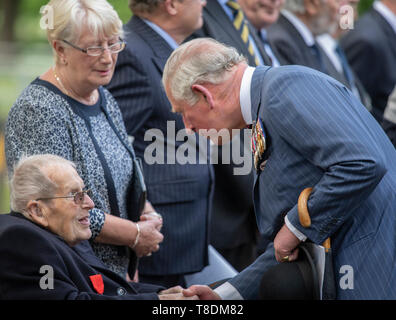 Hyde Park, London, UK. 12. Mai 2019. Seine Königliche Hoheit der Prinz von Wales besucht die kombinierten Kavallerie Alte Kameraden Verband jährliche Parade und Service. Stockfoto