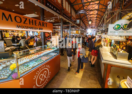 Mercado de San Miguel. Typische gastronomische Markt Spezialisiert auf Tapas. Madrid, Spanien. Europa Stockfoto