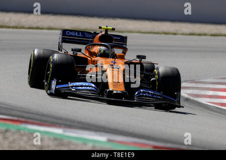 Barcelona, Spanien. 12. Mai 2019. LANDO NORRIS von McLaren F1 Team während des Formel 1 Grand Prix von Spanien am Circuit de Barcelona-Catalunya in Barcelona, Spanien. Credit: James Gasperotti/ZUMA Draht/Alamy leben Nachrichten Stockfoto