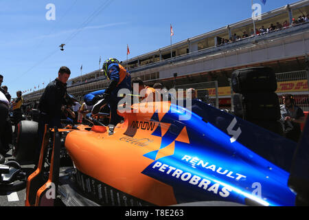 Circuit de Barcelona-Catalunya, Barcelona, Spanien. 12. Mai 2019. Formel 1 Grand Prix von Spanien, Race Day; McLaren, Lando Norris Credit: Aktion plus Sport/Alamy leben Nachrichten Stockfoto