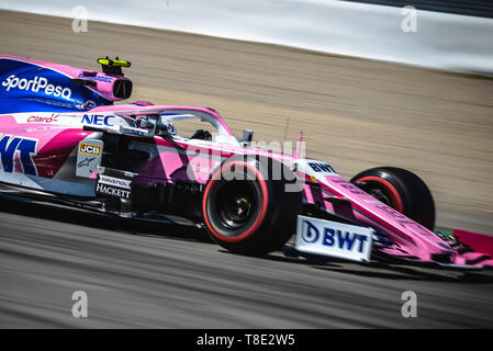 Barcelona, Spanien. 12. Mai, 2019: LANCE SPAZIEREN (können) von Team Racing Point Antriebe in seinem RP19 während der spanischen GP am Circuit de Catalunya Credit: Matthias Oesterle/Alamy leben Nachrichten Stockfoto