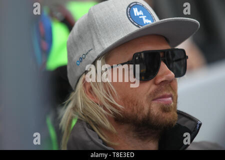 Silverstone, Großbritannien. 12. Mai 2019. R-Motorsport Fahrer Nicki Thiim während der 2019 Blancpain GT Serie Endurance Cup auf dem Silverstone Circuit, Silverstone, England am 12. Mai 2019. Foto von Jurek Biegus. Nur die redaktionelle Nutzung, eine Lizenz für die gewerbliche Nutzung erforderlich. Keine Verwendung in Wetten, Spiele oder einer einzelnen Verein/Liga/player Publikationen. Credit: UK Sport Pics Ltd/Alamy leben Nachrichten Stockfoto