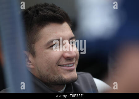 Silverstone, Großbritannien. 12. Mai 2019. R-Motorsport Fahrer Jake Dennis während der 2019 Blancpain GT Serie Endurance Cup auf dem Silverstone Circuit, Silverstone, England am 12. Mai 2019. Foto von Jurek Biegus. Nur die redaktionelle Nutzung, eine Lizenz für die gewerbliche Nutzung erforderlich. Keine Verwendung in Wetten, Spiele oder einer einzelnen Verein/Liga/player Publikationen. Credit: UK Sport Pics Ltd/Alamy leben Nachrichten Stockfoto