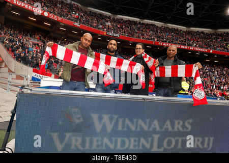 Amsterdam, Niederlande. 12. Mai 2019. Der eredivisie, Johan Cruijffarena, Saison 2018 / 2019, vriendenloterij während des Spiels Ajax-FC Utrecht 4-1 Credit: Pro Schüsse/Alamy leben Nachrichten Stockfoto