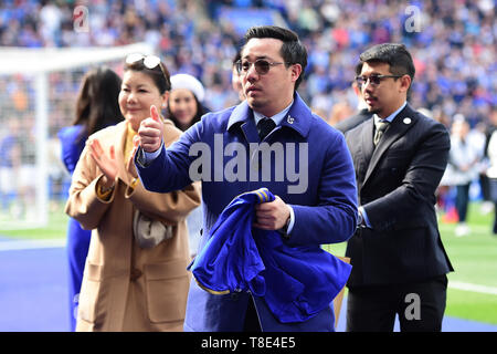 Leicester, Großbritannien. 12. Mai 2019. Aiyawatt Srivaddhanaprabha von Leicester City während der Premier League Match zwischen Leicester City und Chelsea für die King Power Stadion. Nur die redaktionelle Nutzung, eine Lizenz für die gewerbliche Nutzung erforderlich. Foto darf nur für Zeitung und/oder Zeitschrift redaktionelle Zwecke verwendet werden. Credit: MI Nachrichten & Sport/Alamy leben Nachrichten Stockfoto