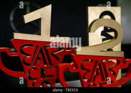 Barcelona, Spanien. 12. Mai 2019. Motorsport: FIA Formel Eins-Weltmeisterschaft 2019, Grand Prix von Spanien, Sieger Pokal, Pokal 12.05.2019. | Verwendung der weltweiten Kredit: dpa/Alamy leben Nachrichten Stockfoto