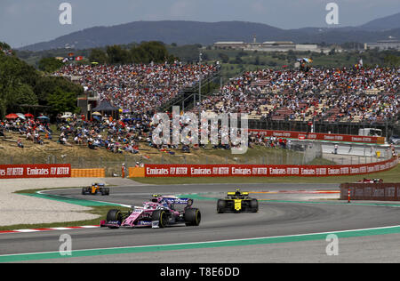 Barcelona, Spanien. 12. Mai 2019. Motorsport: FIA Formel Eins-Weltmeisterschaft 2019, Grand Prix von Spanien, #18 Lance Spazieren (KÖNNEN, Racing Point F1 Team), 12.05.2019. | Verwendung der weltweiten Kredit: dpa/Alamy leben Nachrichten Stockfoto