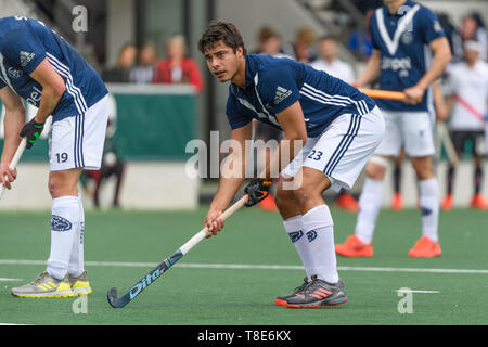 AMSTELVEEN, 11-05-2019, Hoofdklasse Hockey Heren Seizoen 2018-2019. Veranstaltungsort: Wagener Stadion. Alexander Hendrickx während des Spiels AH&BC Amsterdam vs HC Pinoké. Stockfoto