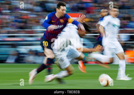 Barcelona, Spanien. Credit: D. 12. Mai 2019. Lionel Messi (Barcelona) Fußball: der spanischen Primera Division "Liga Santander' Match zwischen dem FC Barcelona 2:0 Getafe CF im Camp Nou Stadion in Barcelona, Spanien. Credit: D. Nakashima/LBA/Alamy leben Nachrichten Stockfoto