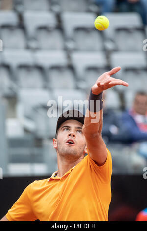 Rom, Italien. 13. Mai, 2019. Borna Coric (CRO) in Aktion Felix Auger-Aliassime (CAN) während Internazionali BNL D'Italia Italian Open auf dem Foro Italico, Rom, Italien Am 8. Mai 2019. Foto von Giuseppe Maffia. Credit: UK Sport Pics Ltd/Alamy leben Nachrichten Stockfoto