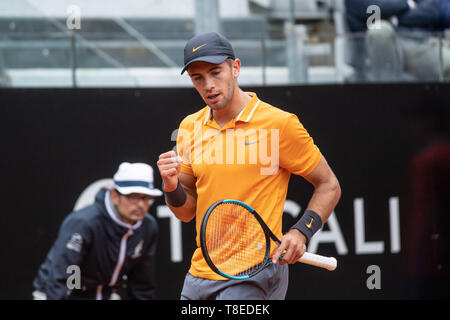 Rom, Italien. 13. Mai, 2019. Borna Coric (CRO) feiert gegen Felix Auger-Aliassime (CAN) während Internazionali BNL D'Italia Italian Open auf dem Foro Italico, Rom, Italien Am 8. Mai 2019. Foto von Giuseppe Maffia. Credit: UK Sport Pics Ltd/Alamy leben Nachrichten Stockfoto