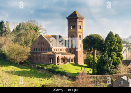 St. Katharina Kirche, die ursprüngliche Kapelle im Jahre 1840 erbaut wurde und aus Backstein, es vollständig in die lokalen Sandstein 1870 eingehüllt war. hereford Engla Stockfoto