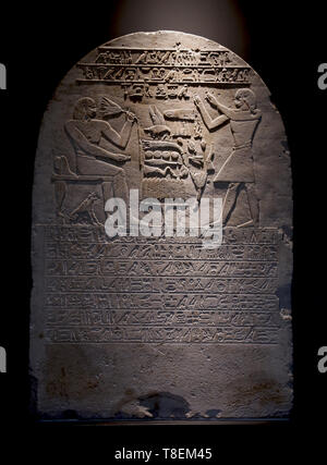 Stele von Allgemeinen Antef (antef). 11. Dynastie, Reich der Mitte. Wahrscheinlich von Abydos. C20150 BC. NY Carlsberg Glyptotek, Kopenhagen. Stockfoto