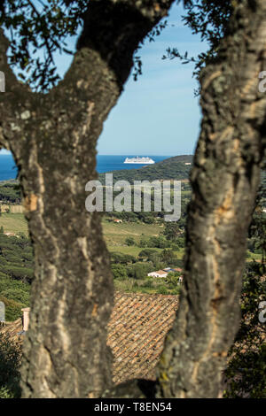 Ramatuelle Friedhof - Gerard Philipe (1922-1959) Schauspieler - Pierre Vellay Pionier der Schmerzlose Geburt in Frankreich., Natalie Bitchatch Maler Stockfoto