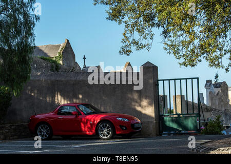 Ramatuelle Friedhof - Gerard Philipe (1922-1959) Schauspieler - Pierre Vellay Pionier der Schmerzlose Geburt in Frankreich., Natalie Bitchatch Maler Stockfoto