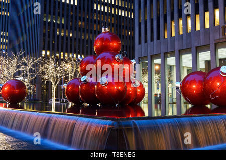 Weihnachten am Rockefeller Center Stockfoto