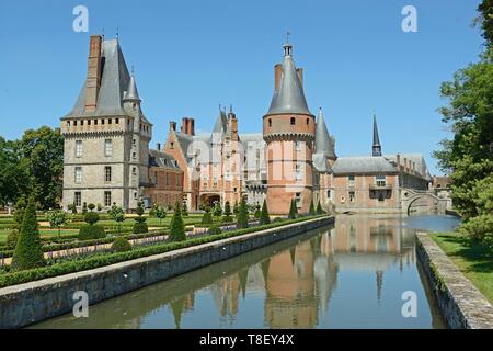 Frankreich, Eure-et-Loir, Schloss von Maintenon, im Tal der Eure und der Garten im französischen Schloss von Maintenon d'Andre Le Notre Stockfoto