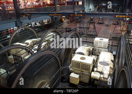 Power House, Cable Car Museum, San Francisco, CA Stockfoto