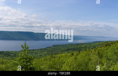 Der St. Ann's Bay Area erstreckt sich über 72 km der Cabot Trail und verbindet mehrere kleinere Gemeinschaften in einem. Die Heimat der Gälische College und Handwerker Stockfoto