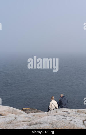 Peggy's Cove, ländliche Gemeinde, die sich am östlichen Ufer des St. Margarets Bay in Nova Scotias Halifax Region, die die Website von Peggys Punkt Lig Stockfoto