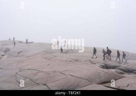 Peggy's Cove, ländliche Gemeinde, die sich am östlichen Ufer des St. Margarets Bay in Nova Scotias Halifax Region, die die Website von Peggys Punkt Lig Stockfoto