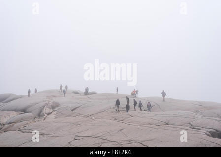 Peggy's Cove, ländliche Gemeinde, die sich am östlichen Ufer des St. Margarets Bay in Nova Scotias Halifax Region, die die Website von Peggys Punkt Lig Stockfoto