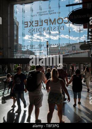 Jazz Festival im Complexe Desjardins, Downtown Montreal. Premier gewerblichen Büro- und Einzelhandel Shopping mall Komplex. Stockfoto