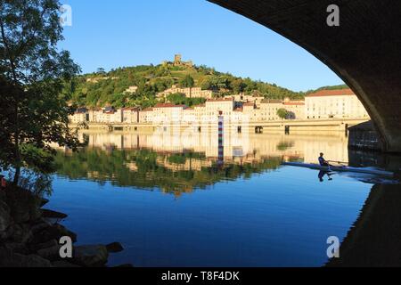 Frankreich, Isère, Vienne, der Rhone Stockfoto